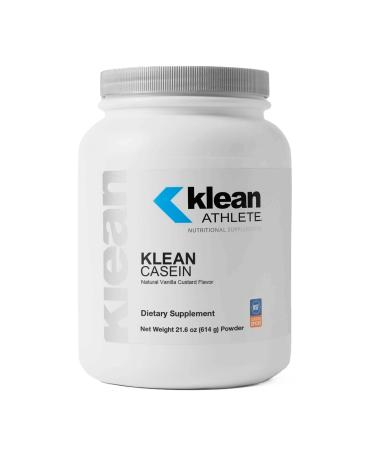 Klean Athlete | Klean Casein Protein | Designed to Help with Recovery and Reduce Muscle Breakdown.* | NSF Certified for Sport | 21.6 Ounces | Natural Vanilla Custard Flavor