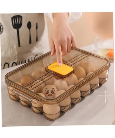 OSALADI Box Egg Carton Plastic Trays Stuffed Eggs Egg Holder for Fridge Egg Container Flat Shoes re-usable - Buy Online on GoSupps.com