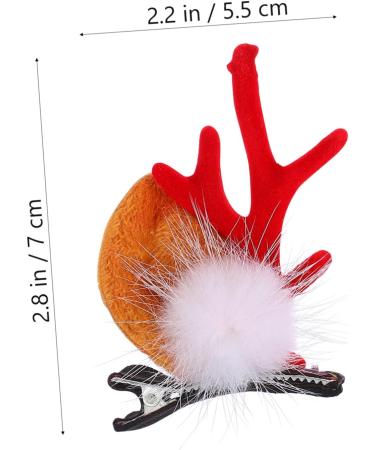 Angoily 2 Pairs Christmas Hair Clips Christmas Antler Hair Clip Billed Hair Clips Christmas Reindeer Antlers Headband Hair Clips Hair Claw Clips for Girls Women Hair Flannel Animal Ear - Buy Online on GoSupps.com