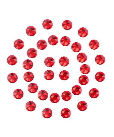 1440Pcs Ruby Red Crystal Rhinestones,Glass Flatback Rhinestones Gemstones for Nail Face Makeup Art Crafts Clothes Decoration -(SS12,3.0mm,Ruby Red) SS12/1440Pcs Red