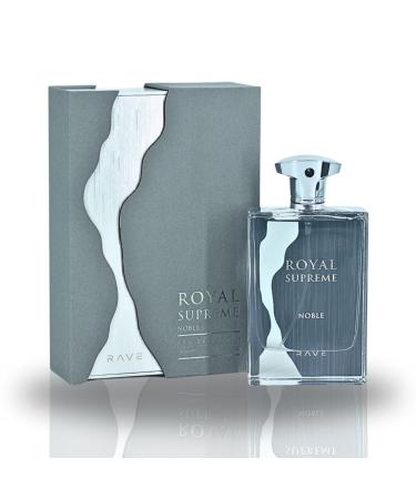 Rave Royal Supreme Noble EDP Spray 100ML (3.4 OZ) Long Lasting Cologne perfume for men perfume for women. 3.4 Fl Oz (Pack of 1) Noble EDP Spray