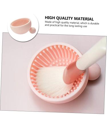Housoutil 1pc Silicone Scrub Pad Make up Kit Silicone Makeup Applicator Brush Washing Dryer Cleaner Cosmetic Cleaning Scrubber Makeup Cleaning Pad Silicone Brush Silica Gel Makeup Brush 7x6.5cm Pink - Buy Online on GoSupps.com