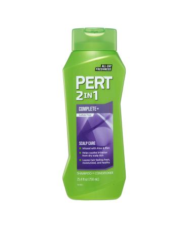 PERT 2 in 1 Complete Plus Scalp Care Shampoo and Conditioner - Itchy Scalp Treatment - Sulfate Free Shampoo and Conditioner for Healthy Hair - 25.4 oz