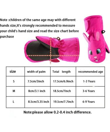 Buy Winter Gloves for Kids - Waterproof & Warm Ski Gloves for 1-9 Years - Pink Rabbit Faustlings Fleece Snow Gloves - Buy Online on GoSupps.com