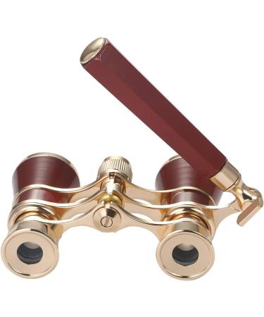 Aroncent Opera Glasses 3X25 Compact Binoculars with Handle for Adults, Kids, Women - Red - Buy Online on GoSupps.com