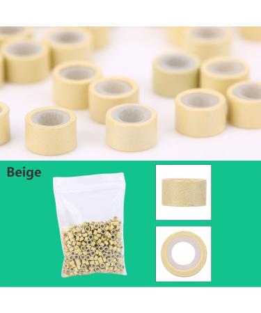 Filfeel Hair Extension Kit - 500pcs Micro Rings Tongs & Loop Tip - Premium Beige Hair Extensions Accessories for Easy Application - Buy Online on GoSupps.com