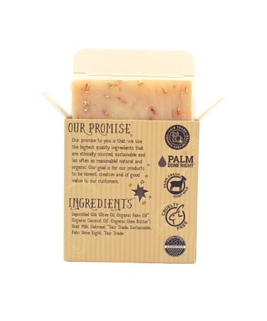 Varina Organic Unscented Oatmeal Bar Soap - Gentle Cleansing for Sensitive Skin - 3 Pack (4.5 oz each) - Ideal for Sensitive Skin Eco-Friendly and Natural - Buy Online on GoSupps.com