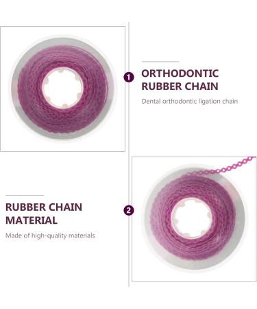 Faruta Colorful Orthodontic Elastic Chain - Violet Tooth Power Chains & Rubber Coil for Braces - Buy Online on GoSupps.com