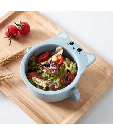 Angoily Italian Pasta Bowls Wheat Straw Bowl Cereal Bowl Rice Noodle Soup Snack Bowl Cat Design Bowls Blue Pasta Bowl - Buy Online on GoSupps.com