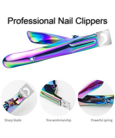 Tingdongwei Nail Clippers - Stainless Steel Manicure Tip Cutter for Artificial & False Nails | Best Nail Tips Clipper for Perfect Fingernails - Buy Online on GoSupps.com