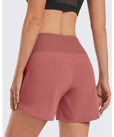 G4Free Women's Athletic Running Shorts 5 Inch with Pockets - Lightweight Workout & Tennis Shorts for Gym Exercise - Taupe Large - Buy Online on GoSupps.com
