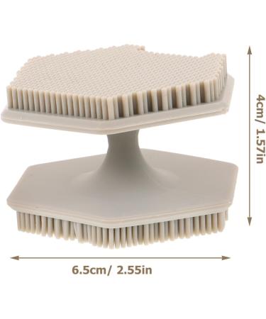 PATKAW Silicone Face Scrubber Double Sided Facial Cleansing Brush Gentle Face Exfoliator for Face Pore Cleanse Blackhead Body Cleansing Hair Brush Newborn Shower - Buy Online on GoSupps.com