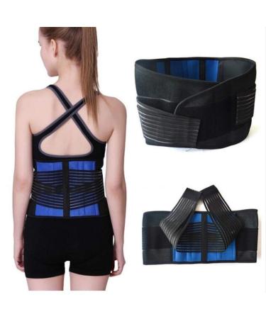 Big Size 5XL 6XL Lower Back Support Brace Male Waist Back Posture Corrector Female Lumbar Decompression Belt Lower Back Pain Relief Massage Band 2024 (Color : Blue Size : Large) Large Blue