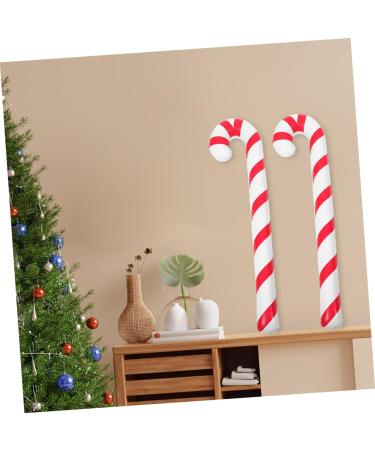 CAXUSD 10pcs Inflatable Crutches Candy Cane Funny Toys Xmas Cane Balloon Pencil Candy Boxes Joke Pvc - Buy Online on GoSupps.com