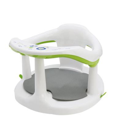 CHUWUJU Baby Bath Seat Non-Slip Infant Baby Bath Chair with Suction Cups, Baby Shower Bath Tub Chair Seats Surround Sitting Support Chair for Babies 6 Months & Up White