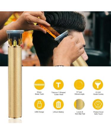 Electric Pro Hair Clippers Set - Cordless Rechargeable Grooming Kit for Men - T-Blade Close Cutting Trimmers - Zero Gap Baldhead Beard Shaver - DIY - Buy Online on GoSupps.com