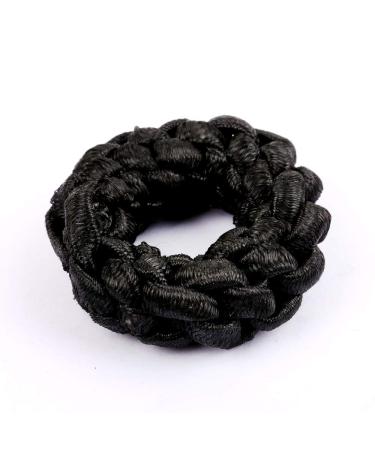 A & a hair beauty hair jewelry hair tie with circular hair clamp hair rubber ribbon bond hair clip circular for braid braid braid (gold)