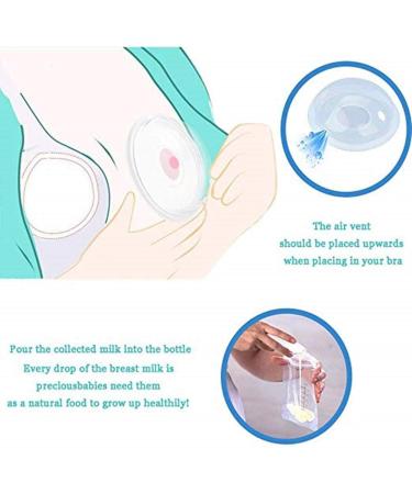 Angzhili Reusable Breast Milk Collection Shells - 2 Pack | Soft Milk Saver Cups for Nursing | Anti-Overfill Breast Pad for Breastfeeding | Collect & Save Breastmilk - Buy Online on GoSupps.com