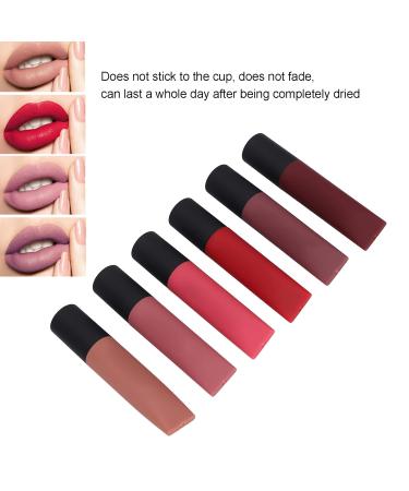 Buy Set A: Non-Fading Matte Lip Gloss & Color - 6 Safe Shades for Easy Makeup | International Shipping - Buy Online on GoSupps.com