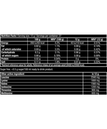 5 x Biotech USA EAA Zero Essentielle amino acids 350 g can pineapplemango pack of 5 - Buy Online on GoSupps.com