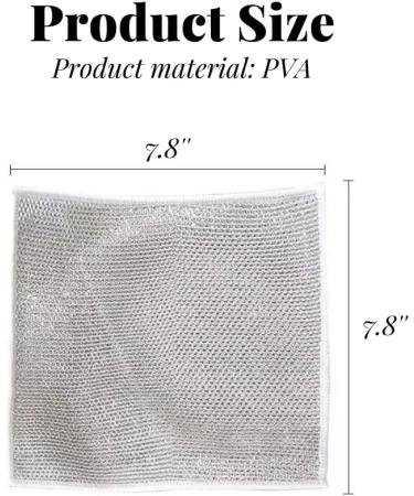 Stainless Steel Cloth 2024 New Multifunctional Wire Wipes Reusable Household Kitchen Cleaning Wipes 9PCS and Pair of Cleaning Gloves - Buy Online on GoSupps.com