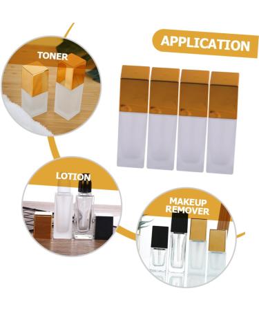Beavorty 16 pcs Square Liquid Foundation Bottle Frosted Glass Foundation Pump Bottle Vial As Shownx4pcs 10.5x3.2cmx4pcs - Buy Online on GoSupps.com