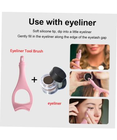 FOMIYES Eyeliner Auxiliary Artifact Grooming Kit Makeup Tools Eyelash Applicator Tool Buddy Eyeshadow Simple 15X4.5CM Pink - Buy Online on GoSupps.com