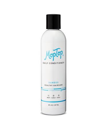 MopTop Daily Conditioner Natural Hair Moisturizer Reduces Frizz Aloe Sea Botanicals & Honey Color Safe - For All Hair Types Curly Wavy Thin Coily (8 oz)