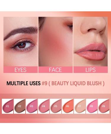  SONGVISON Liquid Blusher Beauty Long-Lasting Liquid Blush for High Pigmentation Color Waterproof Makeup Touch Up Matte Eyeshadow Makeup Stick #3 in Pink - Buy Online on GoSupps.com