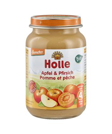 Holle Organic Apple and Peach (1 x 190 g)