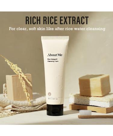 ABOUT ME Rice Wine Cleansing Foam - Gentle Exfoliating Face Wash for Clear Hydrated Skin | 120ml International Shipping - Buy Online on GoSupps.com