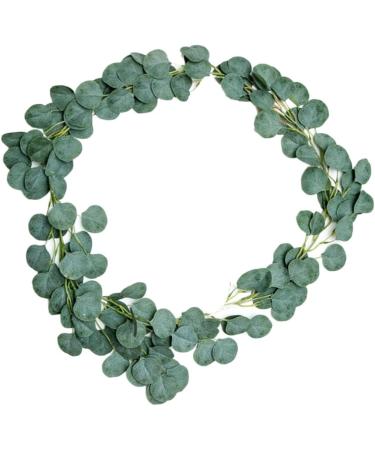 Zerodeko 1pc Garland Decor Artificial Plants Faux Eucalyptus Autumn Leaves Artificial Eucalyptus Spring Wreath for Front Door Artifical Green Leaves Wreath Green Leaf Wreath Arch Green 54x54cm - Buy Online on GoSupps.com