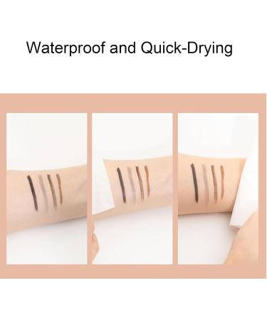 Trailott Eyebrow Pen Trailott Microblading Eyebrow Pen Trailott Brow Pen 2in 1 Liquid Eyebrow Pencil Double Head Liquid Eyebrow Pencil for Natural Makeup All Day (Black) - Buy Online on GoSupps.com