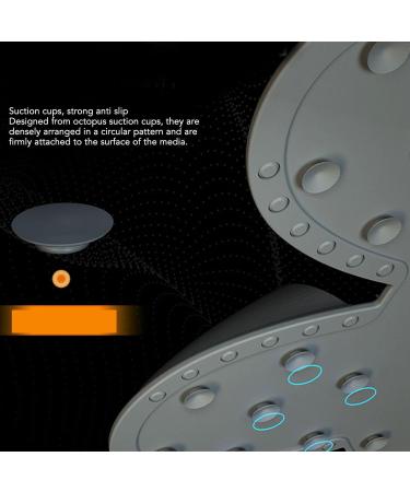 Silicone Foot Rubber Mat for Tired Feet Relieves Fatigue Exfoliates Skin & Massages in Shower - Gray - Buy Online on GoSupps.com