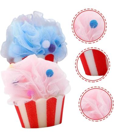 Healeved 2pcs Cartoon Bath Ball Scrubber - Reusable Loofah & Exfoliating Shower Sponge for Women & Men | Ideal Bath Accessories - Buy Online on GoSupps.com