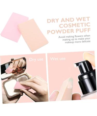 SOESFOUFU Face Powder Puffs 2 Sets Triangle Puff Cosmetic Puffs Sponge Blending Applicator Puff Wedge Puff Foam Sponge Loose Powder Puff Facial Hydrophilic Polyurethane Wedge Shape Puff - Buy Online on GoSupps.com