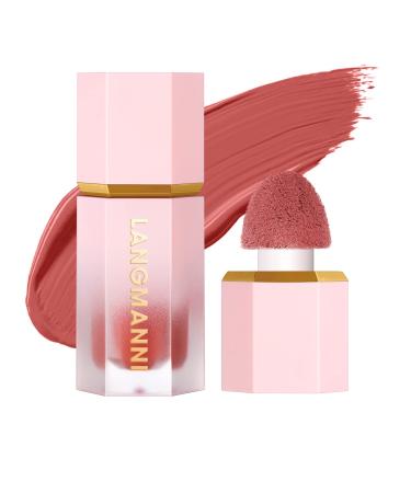 Liquid Blush Makeup Smooth Liquid Blush Lightweight Long-Wearing Smudge Proof Natural-Looking Color Matte Liquid Blush for Cheeks Makeup (# 107) # 107 1 count (Pack of 1)