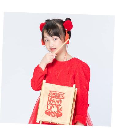 minkissy 9 Pairs Tassel Hair Ball Hair Clip Girl Hair Accessories Hair Barrettes for Thick Hair Chinese New Year Hair Barrettes Red Long Tassels Flower Head Artificial Fur Girl Child - Buy Online on GoSupps.com