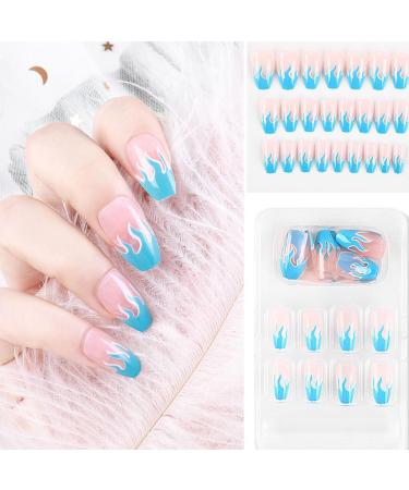 dijiusidy False Nail Fashionable Various Shapes Fingernail Full Coverage Strong Viscosity Adjustable Paster for Manicure Art 3 F741 3 1 count (Pack of 1) - Buy Online on GoSupps.com
