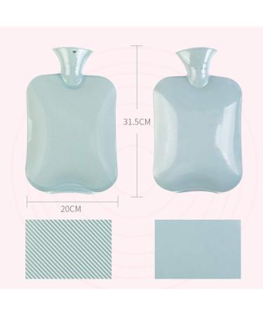 MAIES Hot Water Bottle 2L with Soft Fleece Cover | Classic PVC Heat Bottle for Pain Relief & Warmth - Buy Online on GoSupps.com