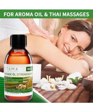 KitaMa Lemongrass Massage Oil - Nourishing Aroma Oil for Relaxation | 1000ml (1L) Thai Body Care Oil - Buy Online on GoSupps.com