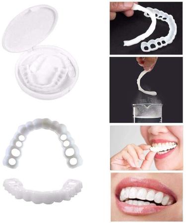 BGZ 5 Couples Perfect Smile Teeth Veneers - Instant Snap-On Dentures for Flawless Smile | Temporary Braces for Imperfect Teeth (5 Upper & 5 Lower) - Buy Online on GoSupps.com