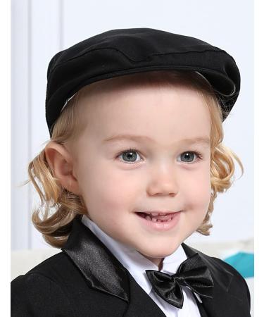 Mint Green Baby Flat Cap Vintage Drivers Hat | Breathable & Soft | 0-8 Years | Black - Buy Online on GoSupps.com