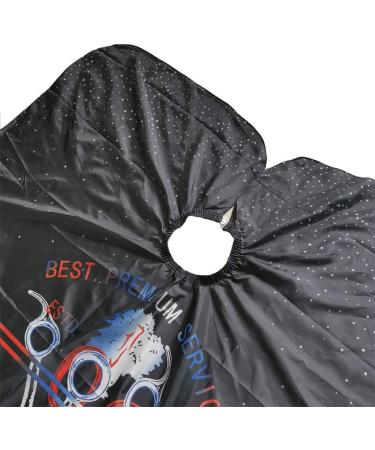 DIY Scissors Pattern Haircuts Hairdresser Cape - Black Hair Dye Cutting Apron for Salon & Home Use - Buy Online on GoSupps.com