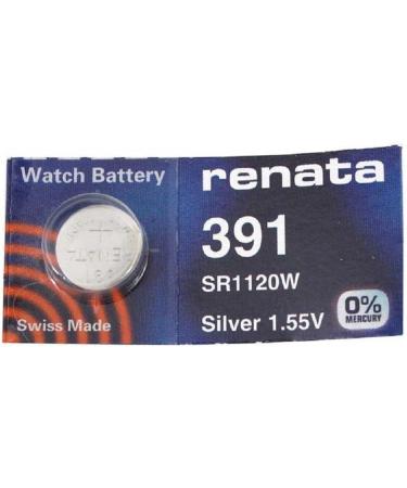 Renata Watch Battery 391/SR1120SW/AG8 - Swiss Made 1.5V - 2 Pack - Long-lasting Power - Buy Online on GoSupps.com
