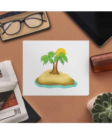 Buy 2 x 'Uninhabited Island' Microfiber Lens & Eyeglass Cleaning Cloths - International Shipping Available - Buy Online on GoSupps.com