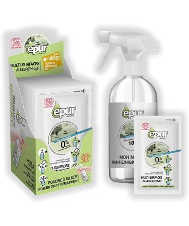 EPUR - Multi-Surface Diluting Powder - Ecological Cleaning - Ecocert Formula 100% Natural - 10 g Powder + 500 ml Water 500 ml of Finished Product 1 x 10 g - Buy Online on GoSupps.com