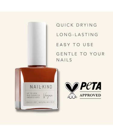 NAILKIND Brown Copper Nail Polish - Lava Love - Award Winning Nail Varnish - Vegan Nail Lacquer - Peta Certified Cruelty Free - Quick Drying Long Lasting - Chip Resistant Manicure - 8ml - Buy Online on GoSupps.com