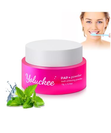Teeth Whitening Powder | Stain Removing Tooth Powder | Pap+ Teeth Whitening Toothpaste Powder No Sensitivity & Enamel Safe | Mint Flavour | Glass Jar.