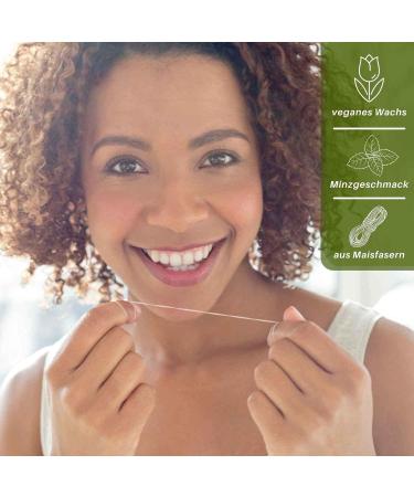 Bluefox i Vegan Dental Floss - Sustainable Plastic-Free Corn Fiber Floss in Glass | Eco-Friendly Refill Pack (2 x 30m) - Buy Online on GoSupps.com